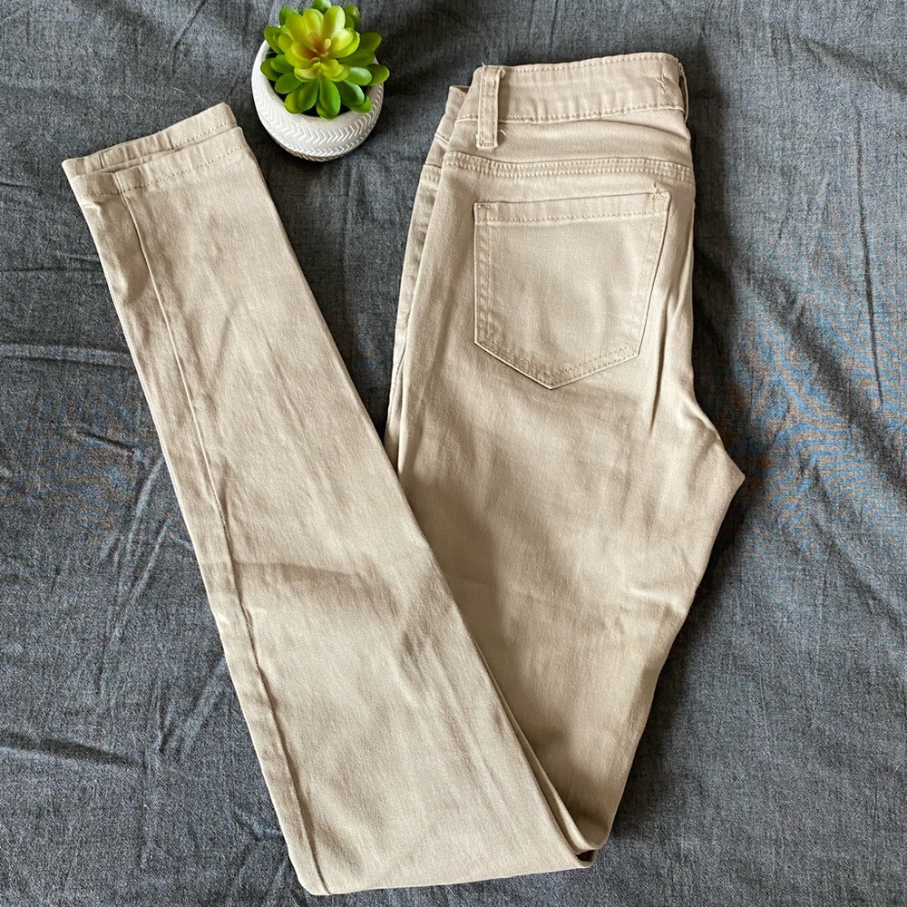 Khaki Skinny Jeans